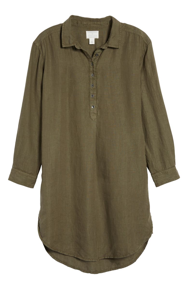 Caslon<sup>®</sup> Linen Shirt Dress, Alternate, color, 