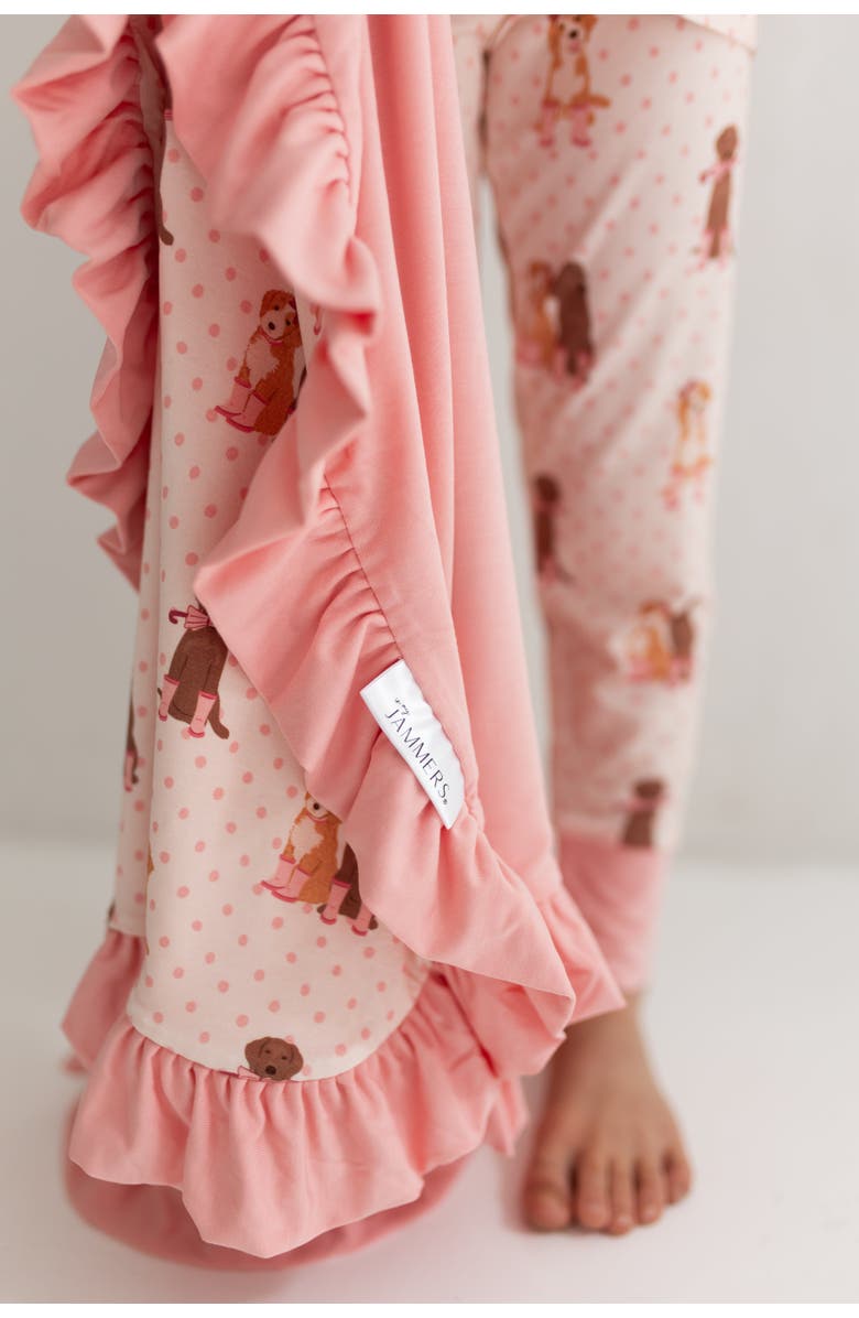 In My Jammers Pup Friends Two Piece Sleepwear Set, Alternate, color, Pink