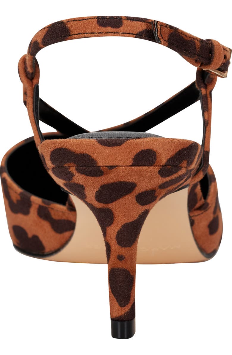 Marc Fisher Wishbone Slingback Pump, Alternate, color, Leopard