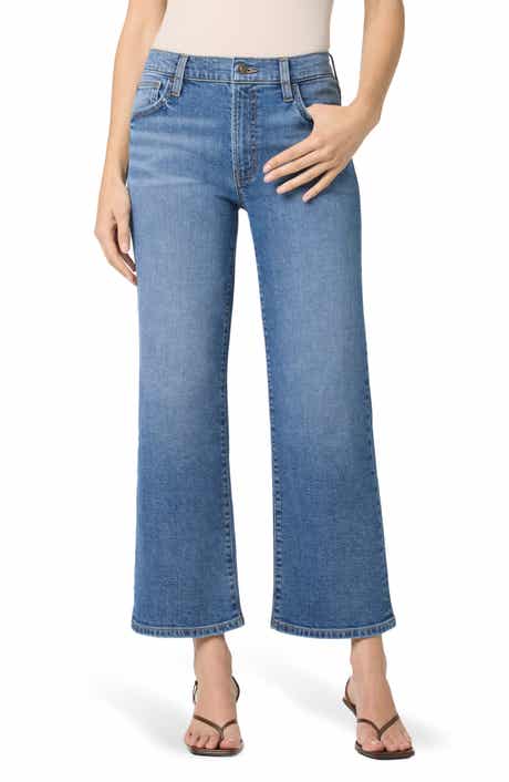 Hudson Jeans Rosalie High Rise Wide Leg Ankle Crop Jeans