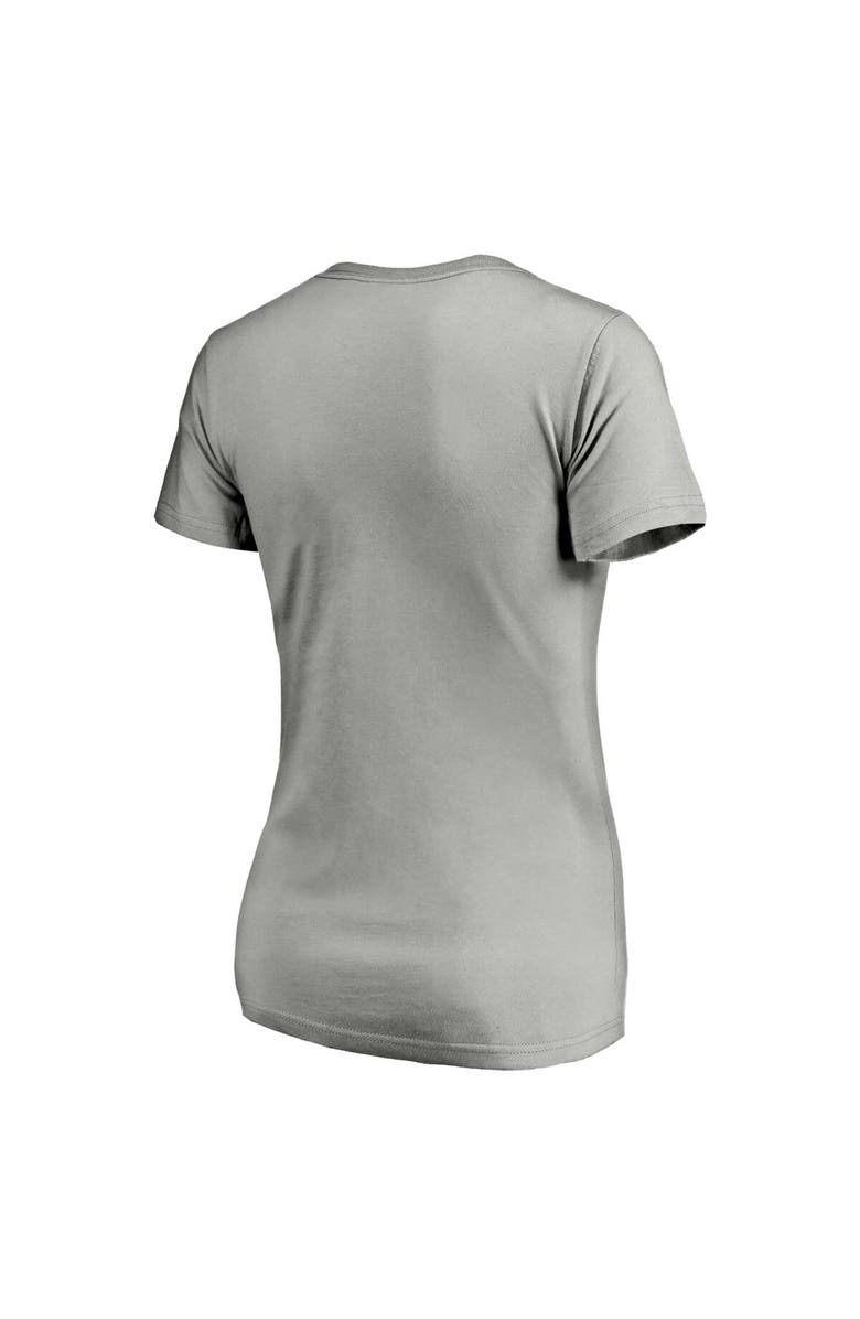 FANATICS Women's Fanatics Branded Heathered Gray Houston Astros Core Official Logo V-Neck T-Shirt, Alternate, color, 