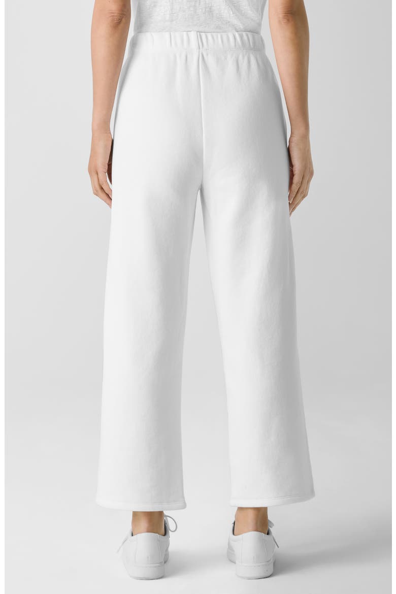 Organic Cotton Ankle Straight Leg Pants, Alternate, color, WHITE