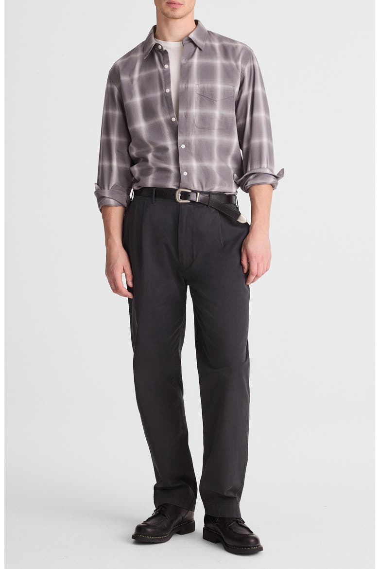 Plaid Patch Pocket Button-Up Shirt, Alternate, color, OMBRE FADE PLAID