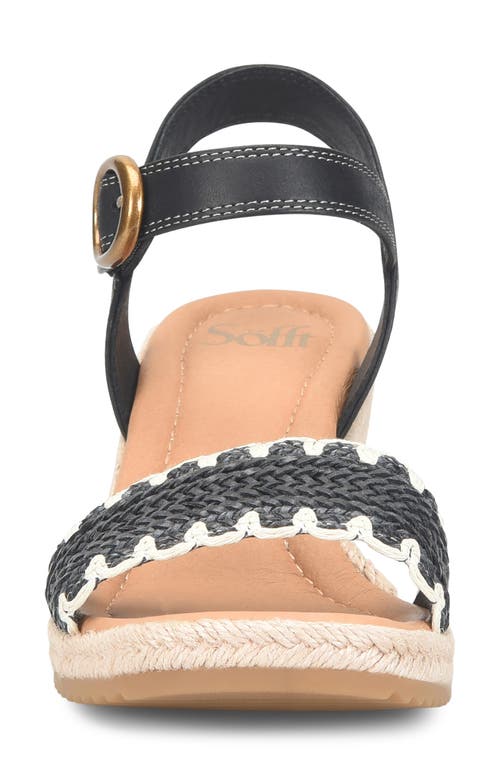 Söfft Inez Wedge Sandal In Black