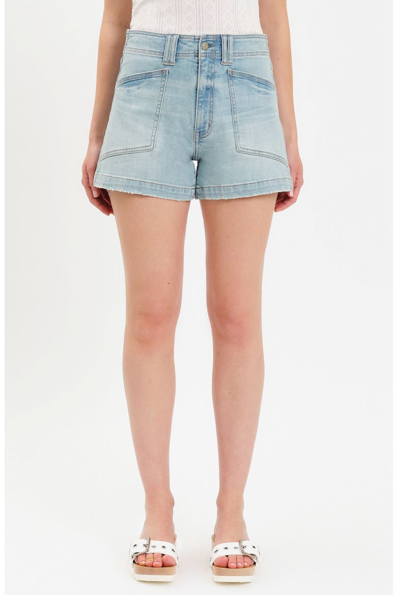 Valley Girl High Waist Denim Shorts, Main, color, ROMCOM