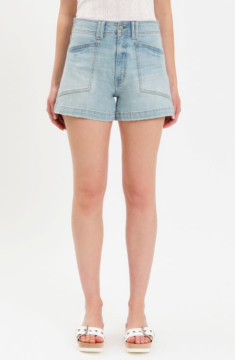 Valley Girl High Waist Denim Shorts (Manhattan)