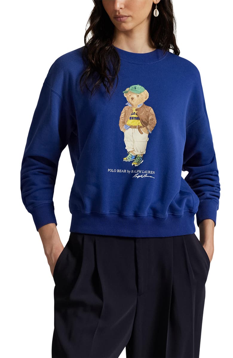 Polo Ralph Lauren Polo Bear Graphic Sweatshirt, Main, color, 