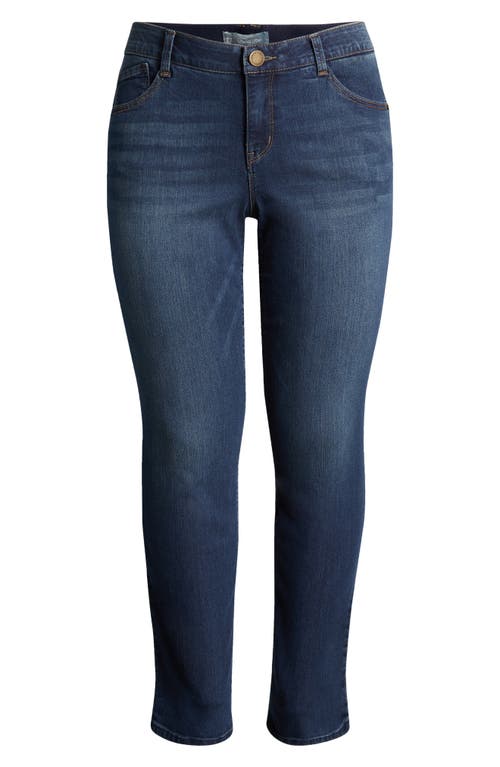Wit & Wisdom Sawyer 'ab'solution High Waist Straight Leg Jeans In Blue