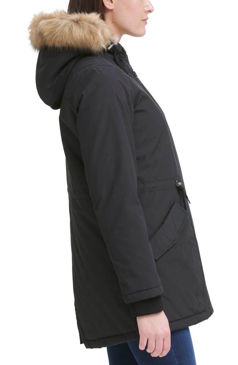Levi's<sup>®</sup> Arctic Cloth Water Resistant Hooded Parka with Removable Faux Fur Trim, Alternate, color, 