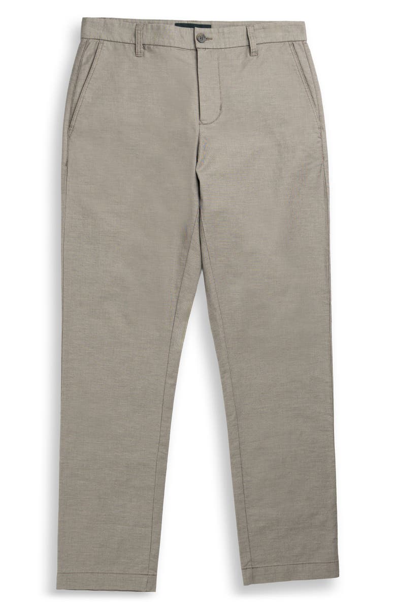 Rodd & Gunn Gunn Flat Front Stretch Cotton Suit Pants, Alternate, color, Latte