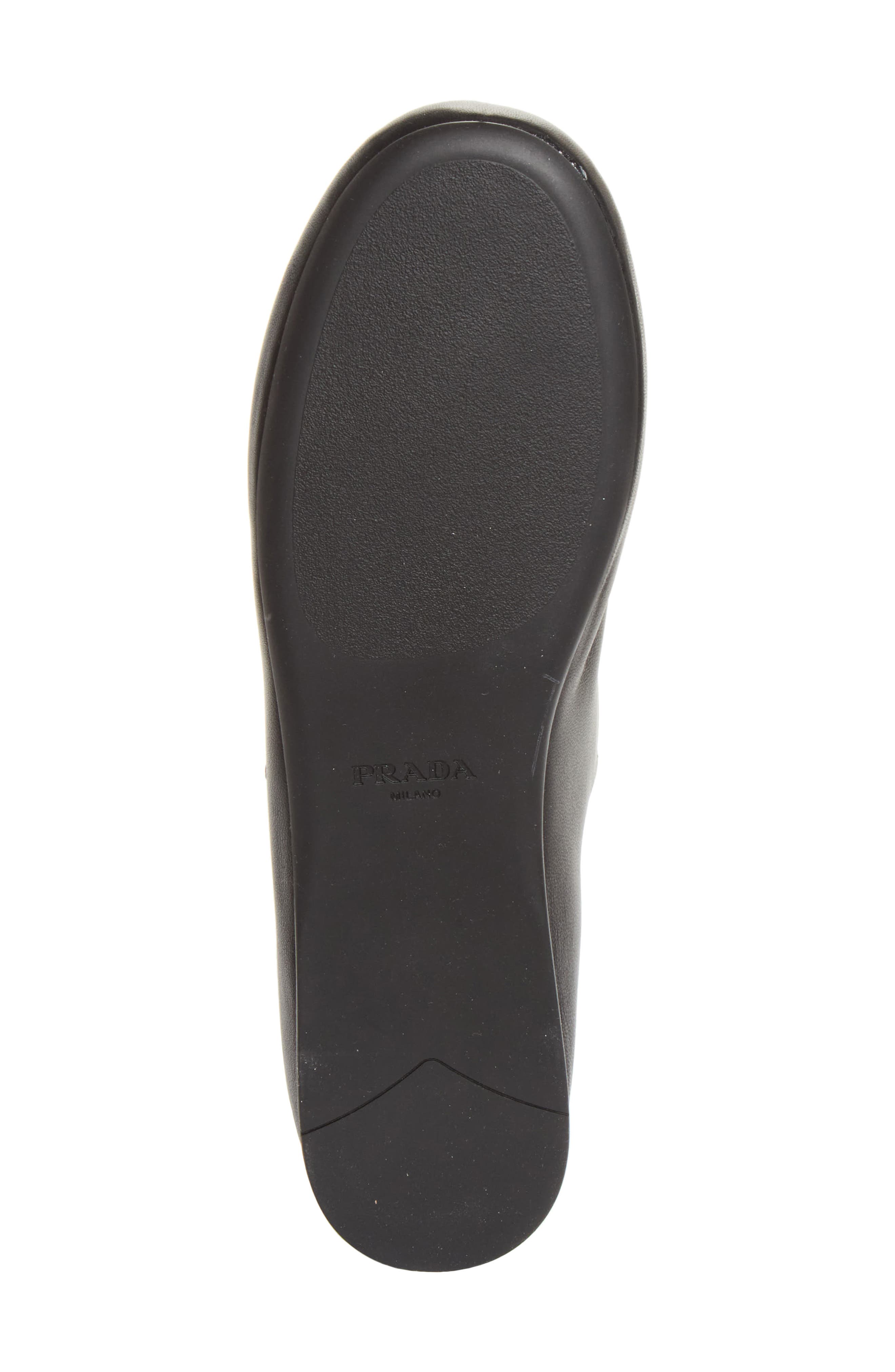 Prada Logo Mary Jane Flat, Alternate, color, Nero