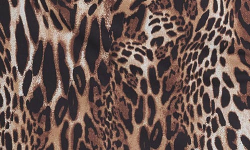 WAYF WAYF MAUDE LEOPARD PRINT MESH PENCIL SKIRT 