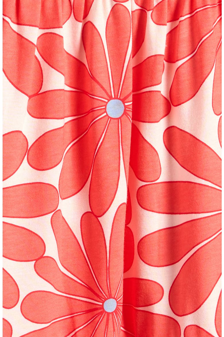 Kids' Ariel Twirly Jersey Dress, Alternate, color, CORAL ORANGE GIANT DAISY