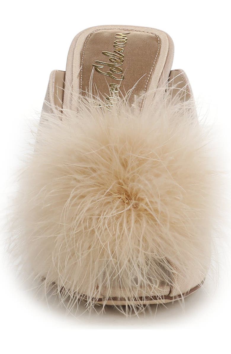 Sam Edelman Witney Feather Embellished Pump, Alternate, color, Honey Sand