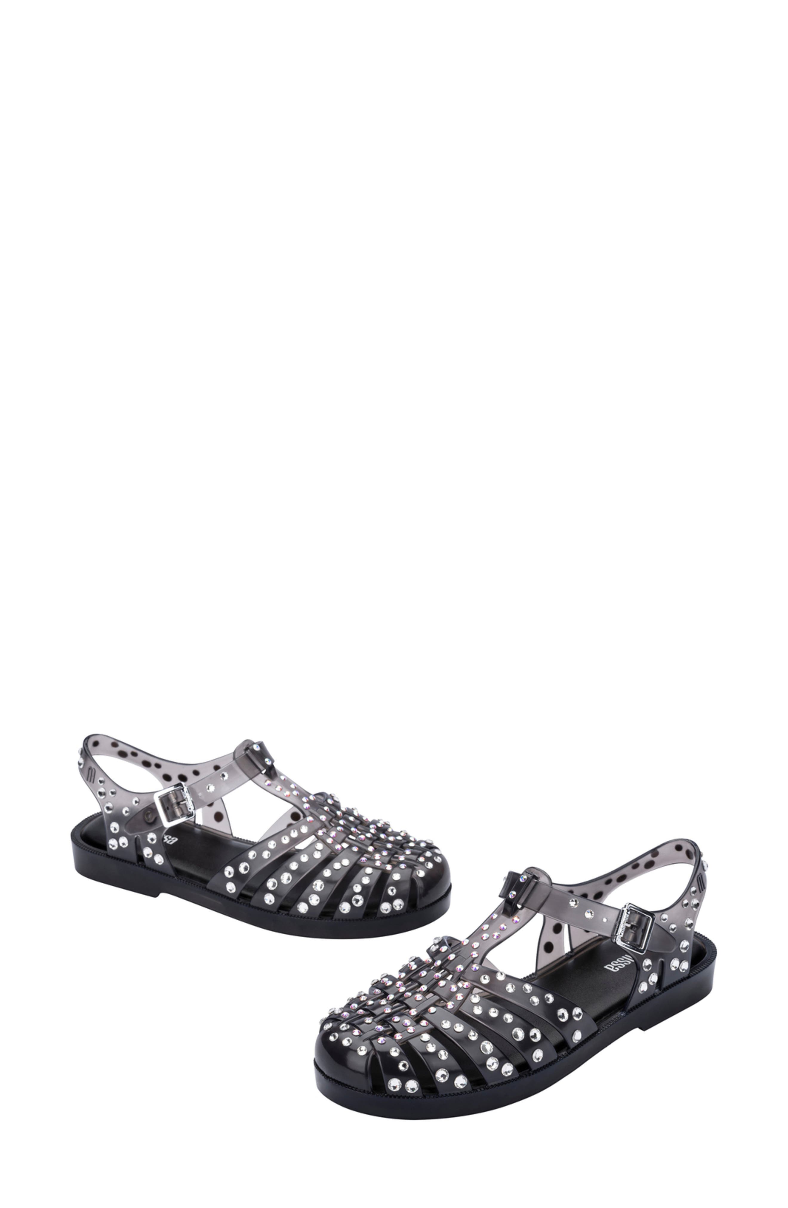Possession Cristais Sandal, Alternate, color, MILKY BLACK