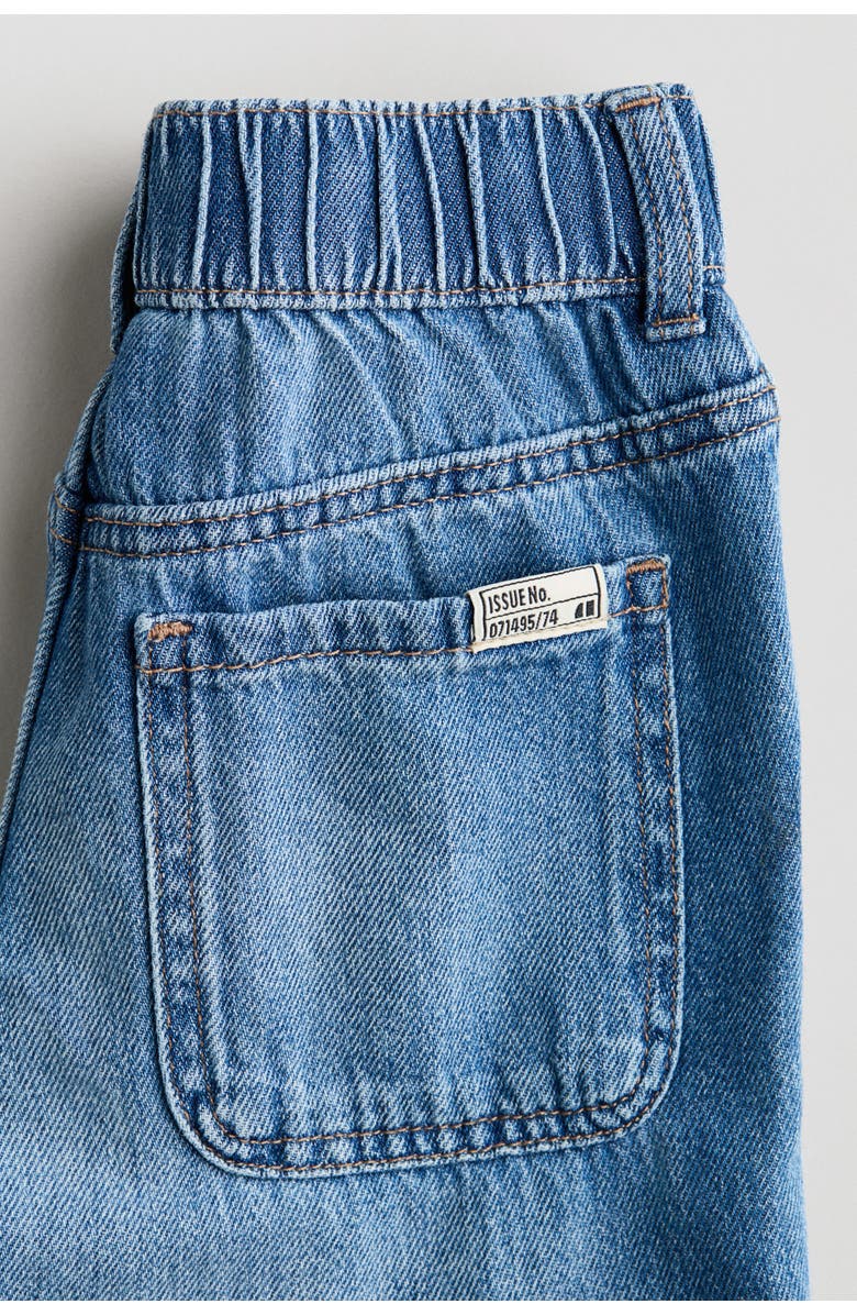 H&M Cotton Denim Joggers, Alternate, color, Denim Blue