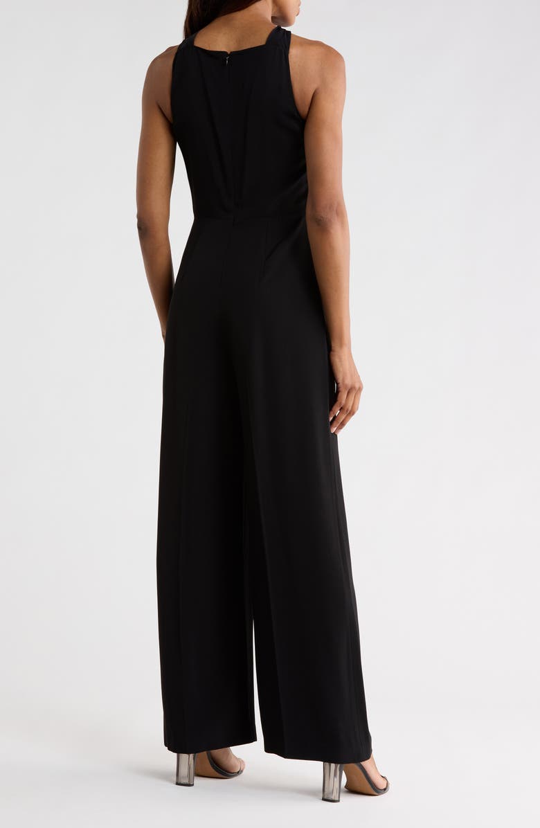Theory Twist Bodice Ottoman Jumpsuit, Alternate, color, Black