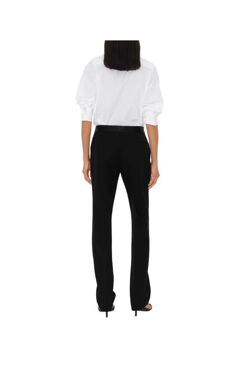 Burberry Cotton Scarf Shirt, Alternate, color, Optic White