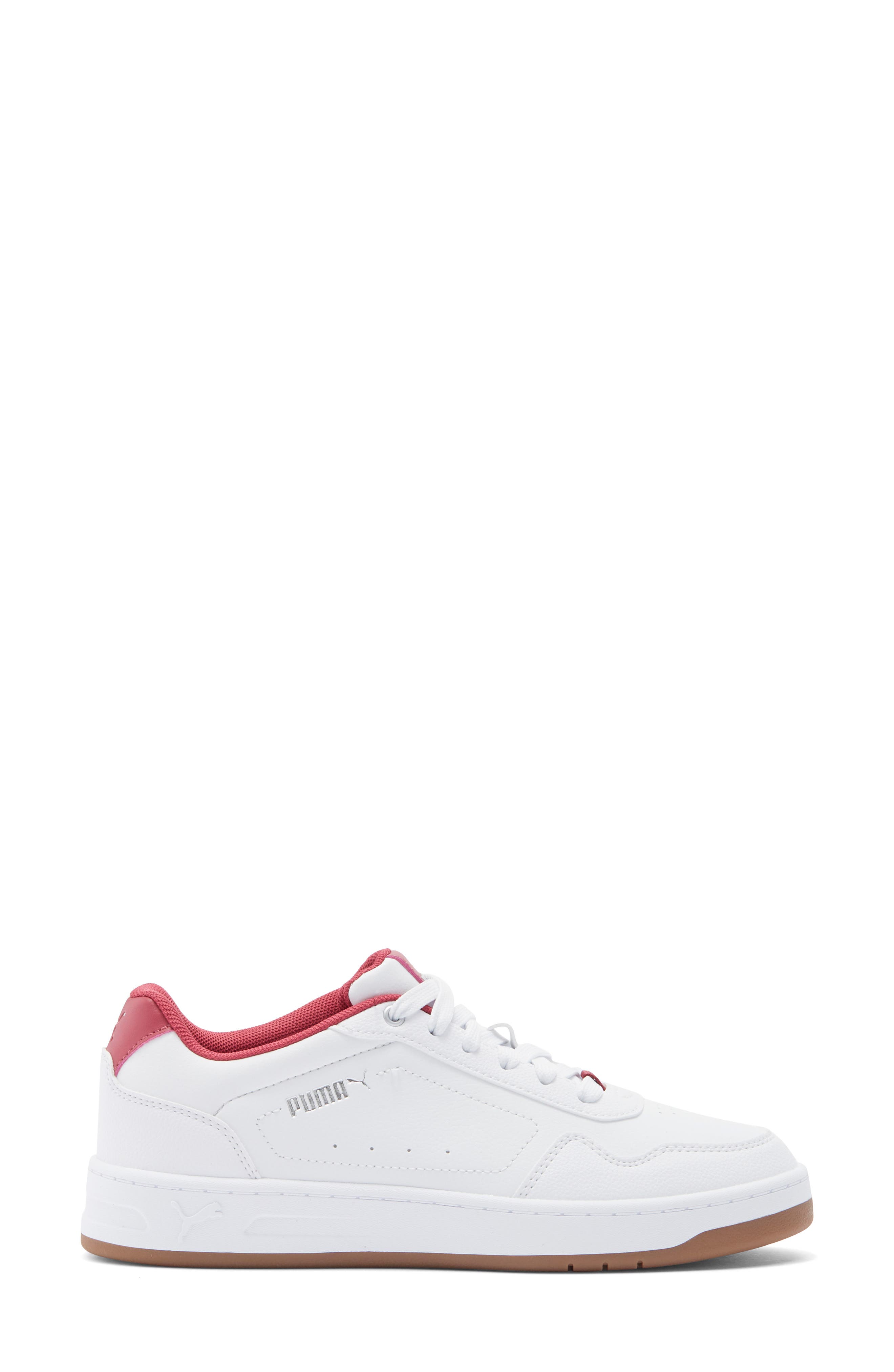 PUMA Court Classy Sneaker, Alternate, color, Puma White-Puma Silver-Port