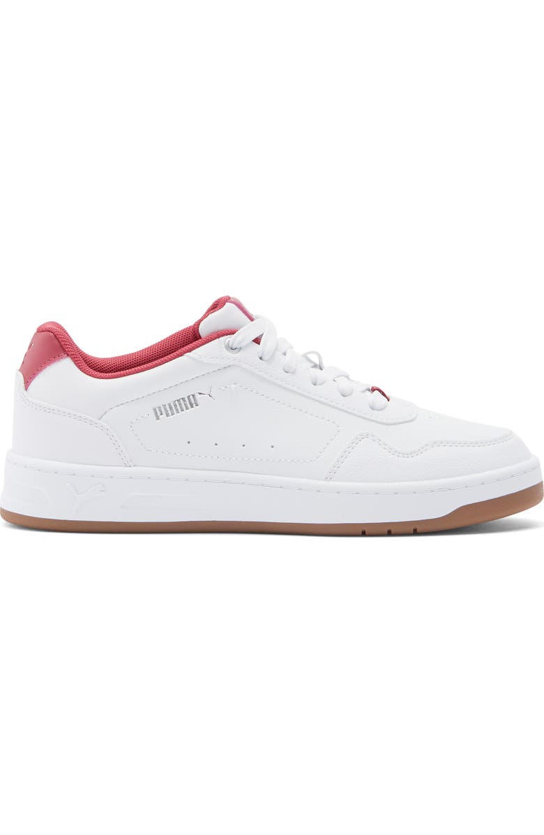 PUMA Court Classy Sneaker, Alternate, color, Puma White-Puma Silver-Port