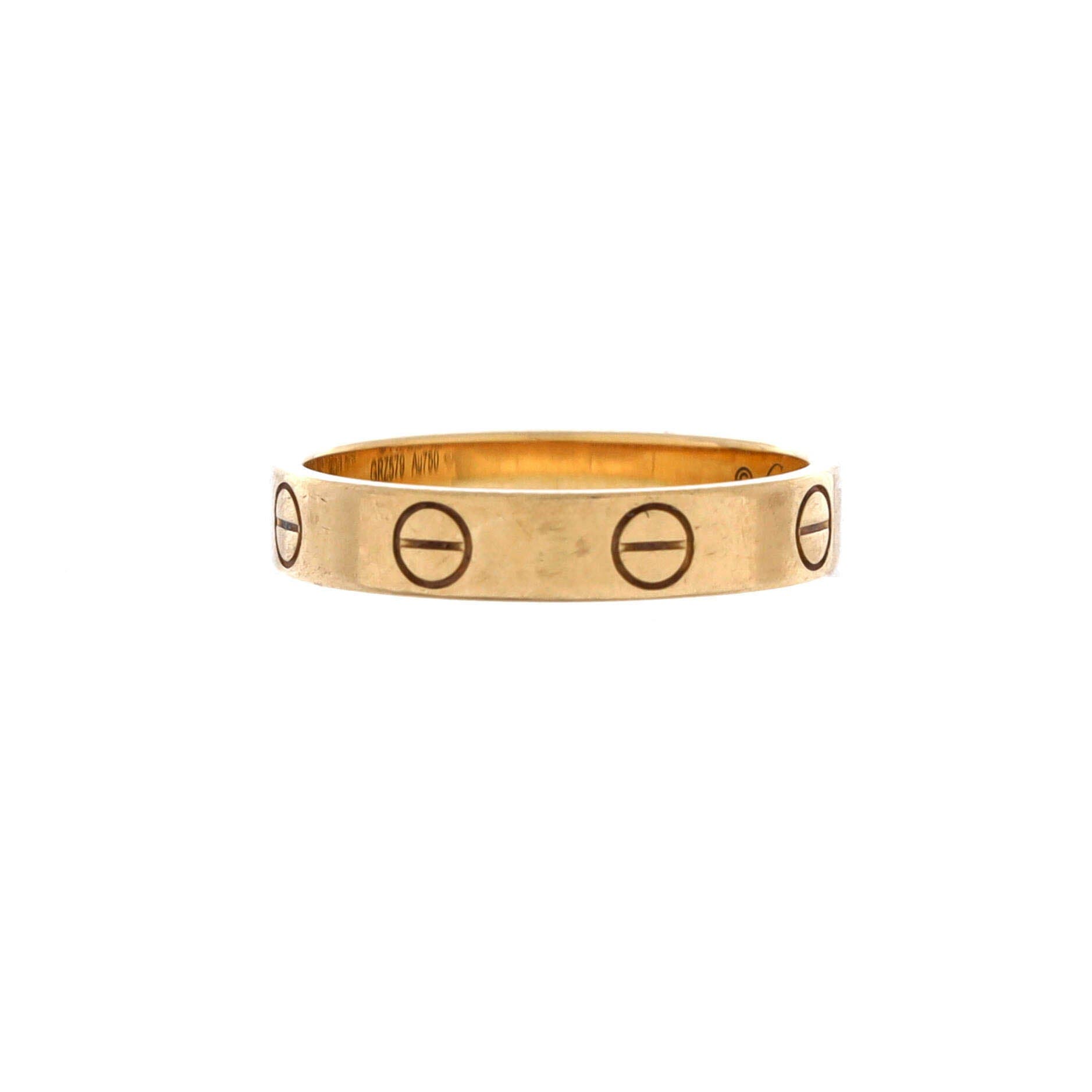 Love Wedding Band Ring 18K Yellow Gold, Alternate, color, Metallic Gold