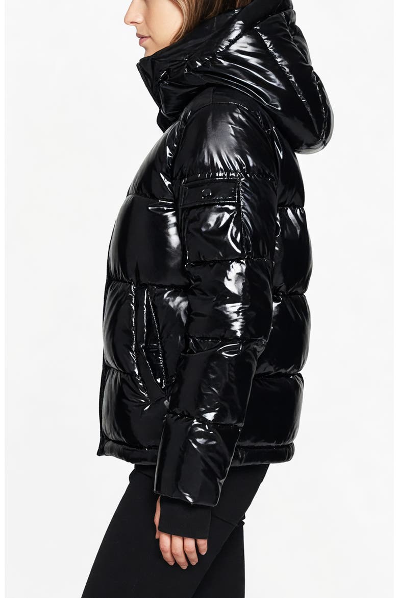 Ella Water Resistant Puffer Jacket, Alternate, color, ONYX