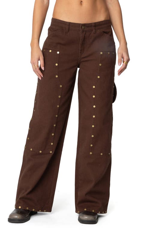 EDIKTED EDIKTED STUDDED LOW RISE CARPENTER JEANS