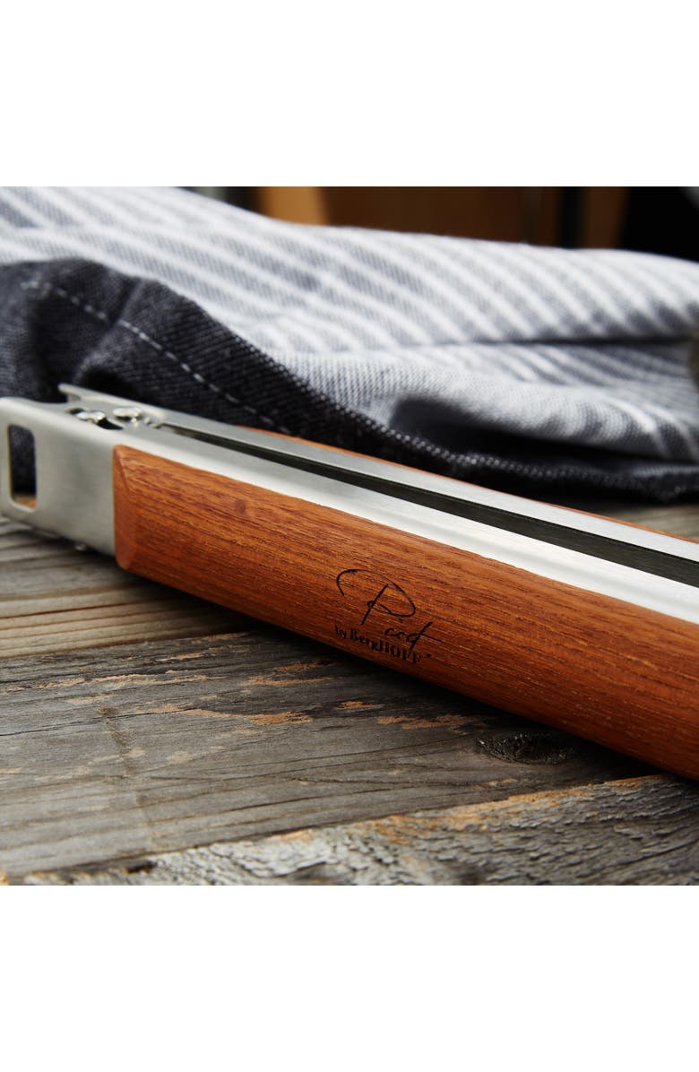 BergHOFF BBQ Tongs & Brush Set, Alternate, color, Brown