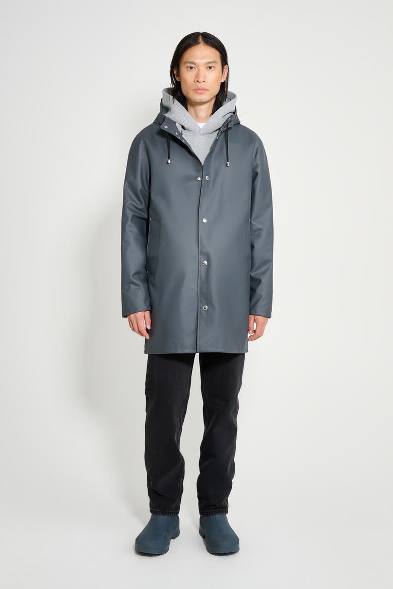 Stockholm Lightweight Raincoat, Main, color, Charcoal