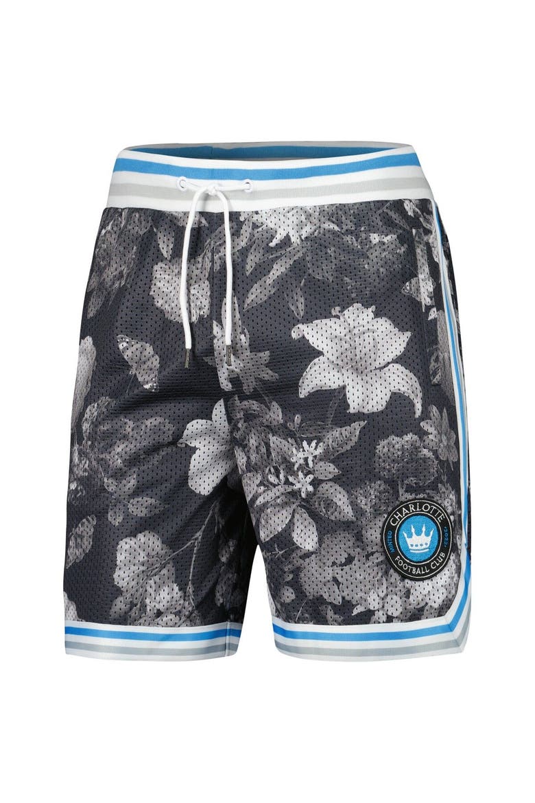 Men's The Wild Collective  Charcoal Charlotte FC Mesh Printed Shorts, Alternate, color, Charcoal
