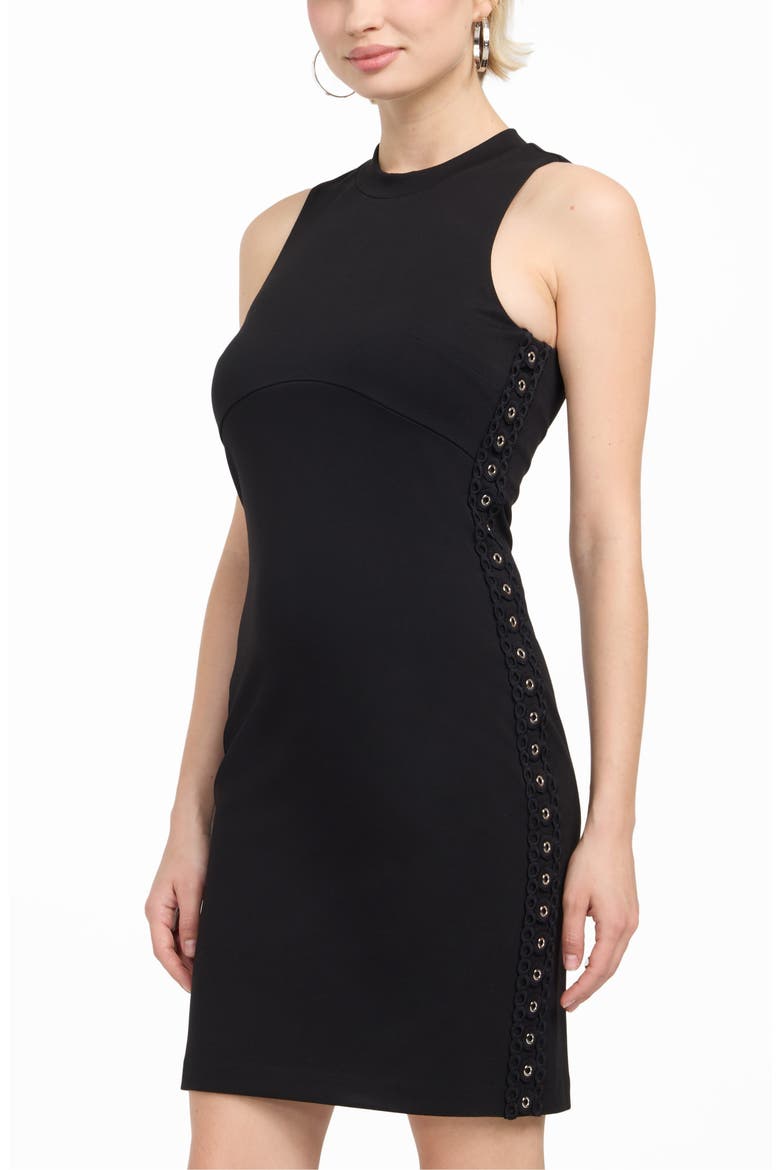 Damara Lace Trim Sleeveless Dress, Alternate, color, JBLACK-BLACK