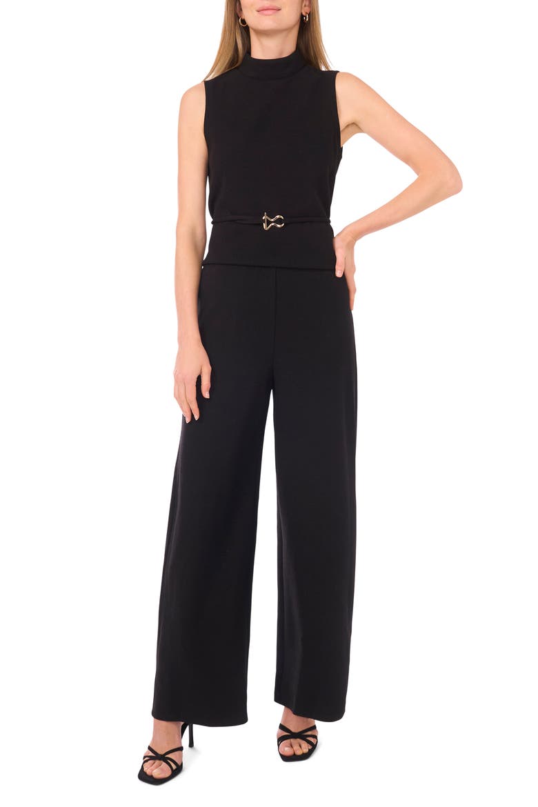 Wide Leg Pull On Pants, Alternate, color, RICH BLACK