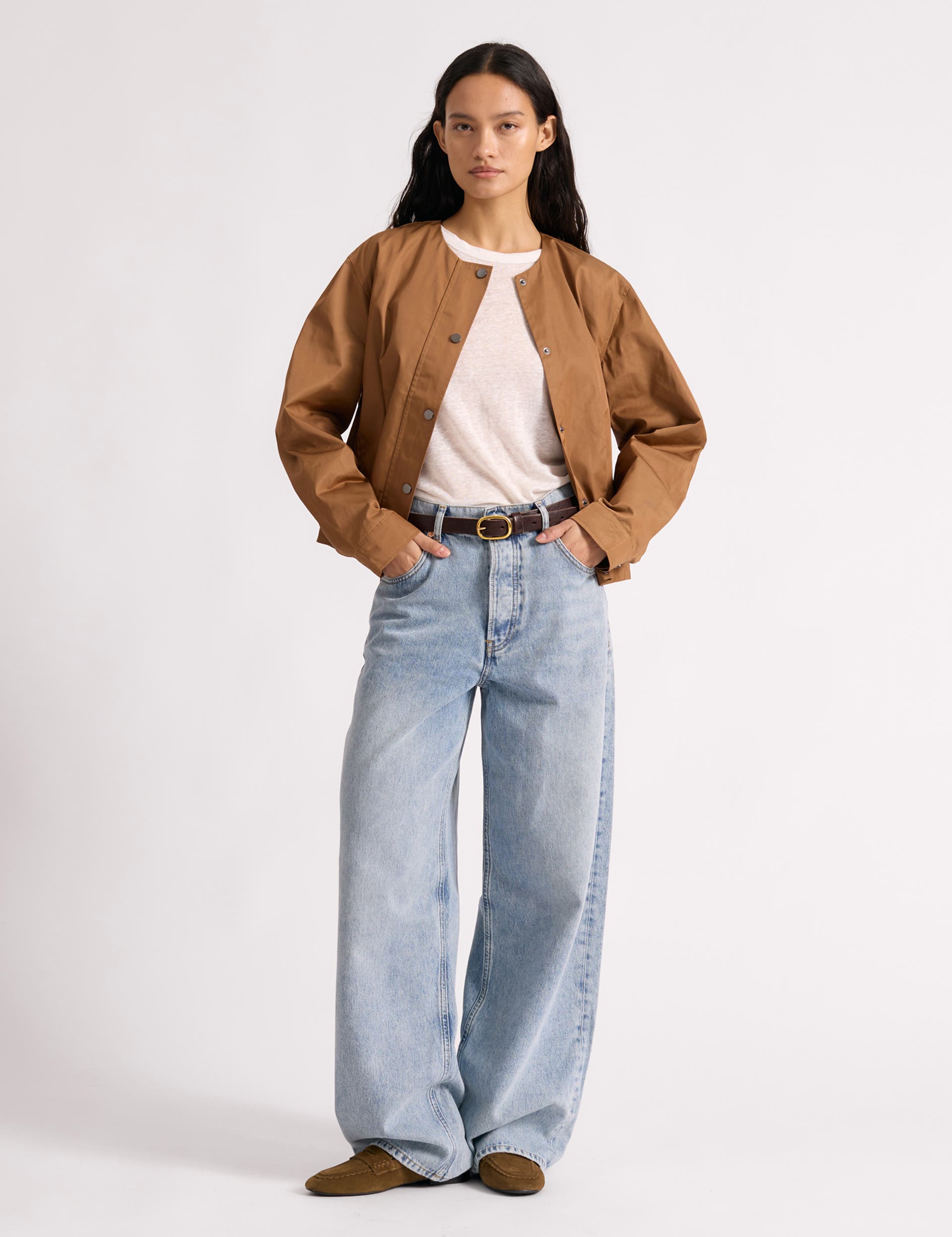 Pleat Hem Bomber Jacket - image 2
