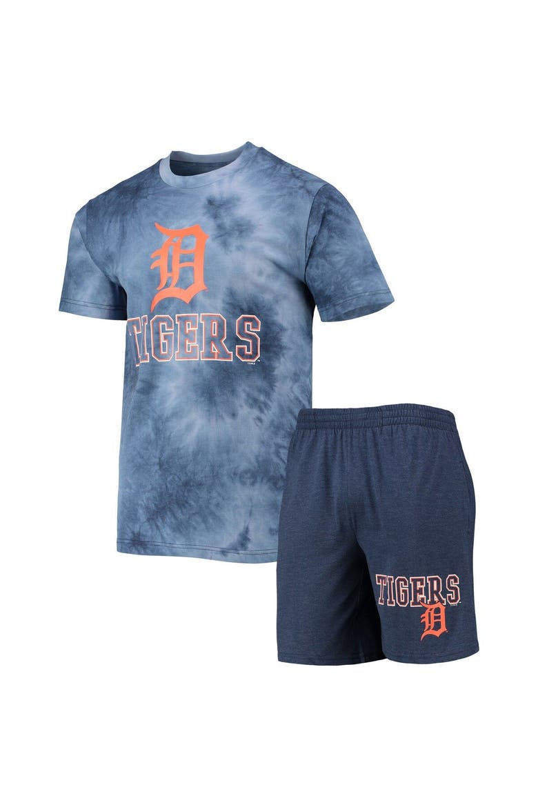 Men's Concepts Sport Navy Detroit Tigers Billboard T-Shirt & Shorts Sleep Set, Alternate, color, Navy