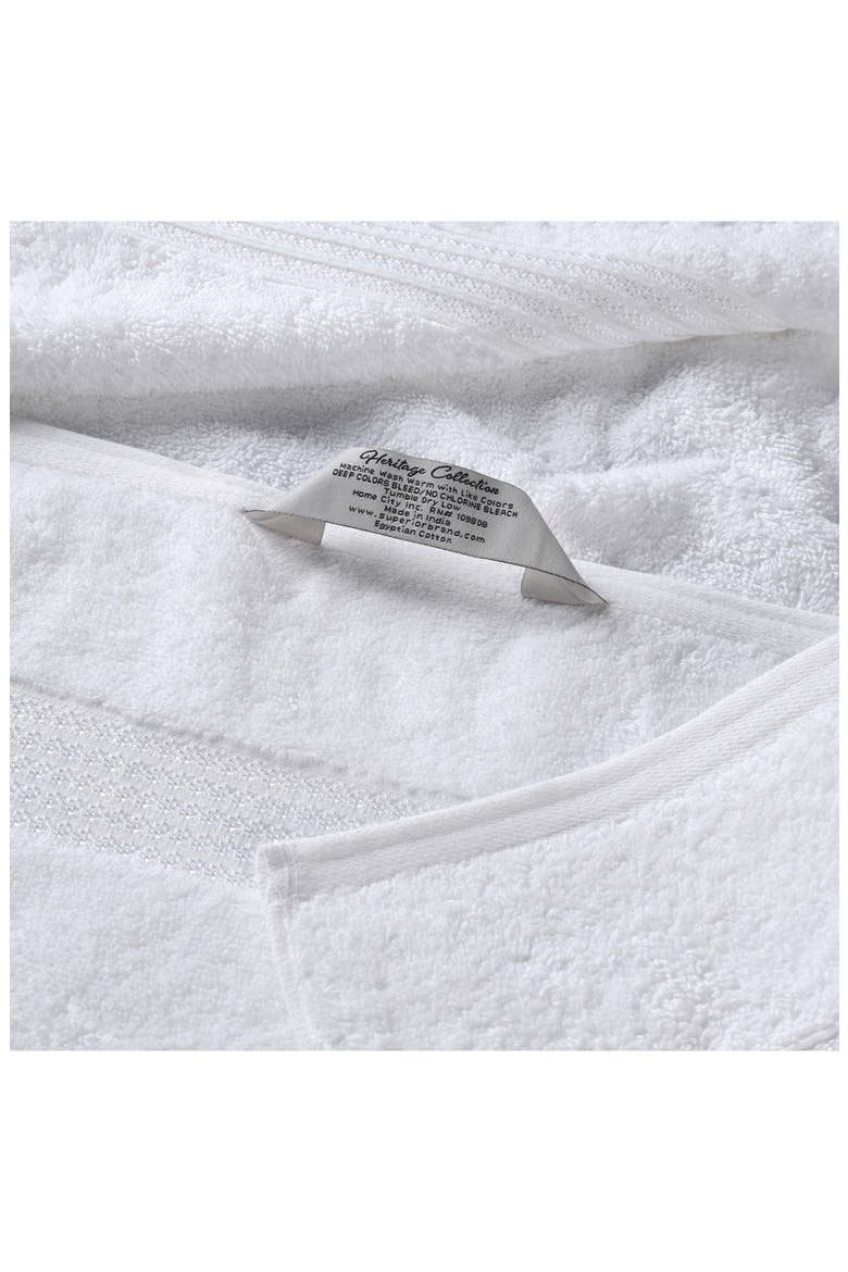 Egyptian Cotton Highly Absorbent Solid 3-Piece Towel Set, Alternate, color, WHITE