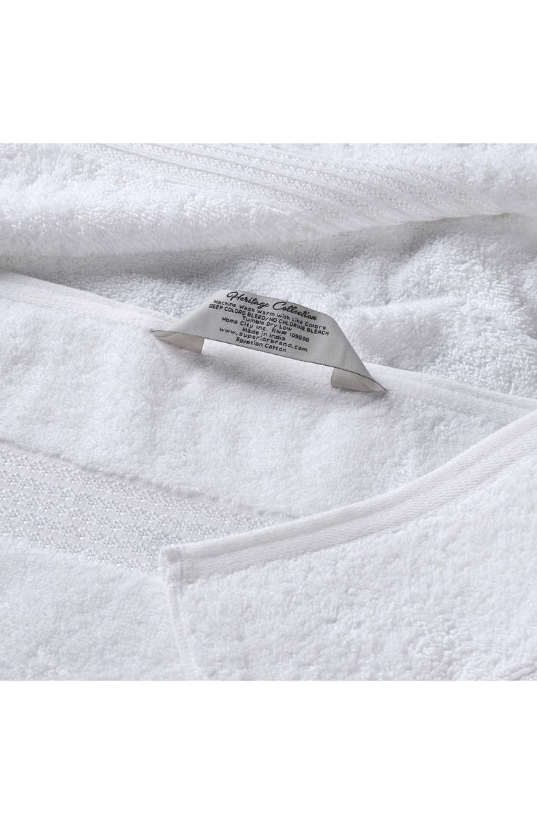 Superior Egyptian Cotton Highly Absorbent Solid 3-Piece Towel Set, Alternate, color, White