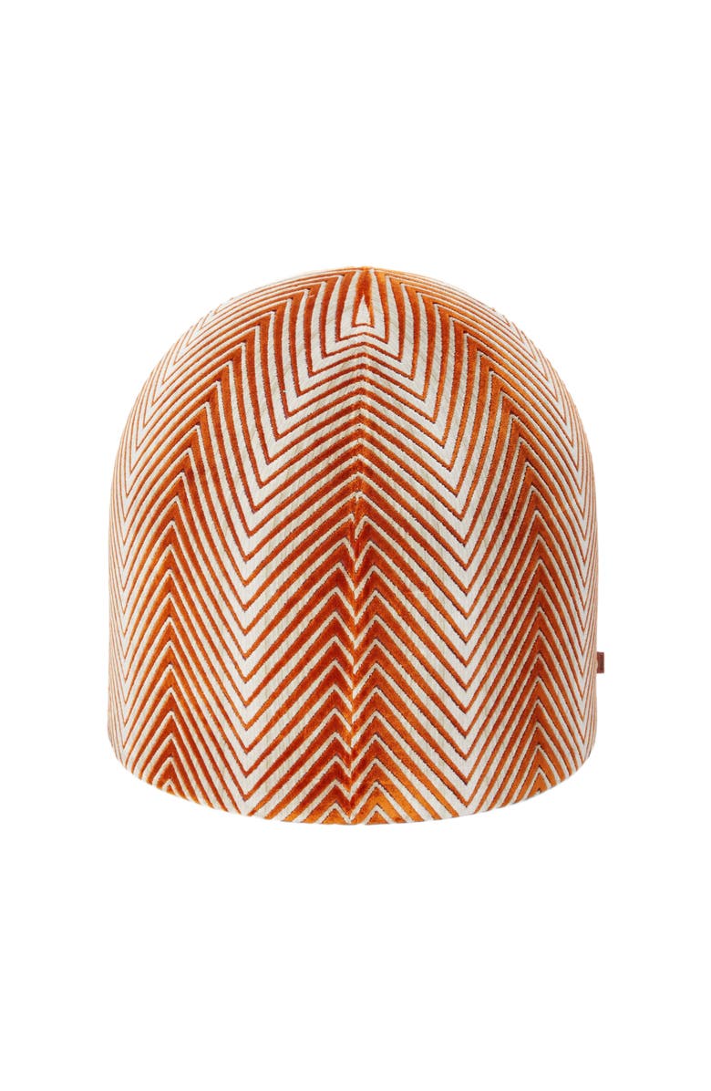 Missoni Home Ziggy Pouf 50x50 Cm, Main, color, Orange Multicoloured