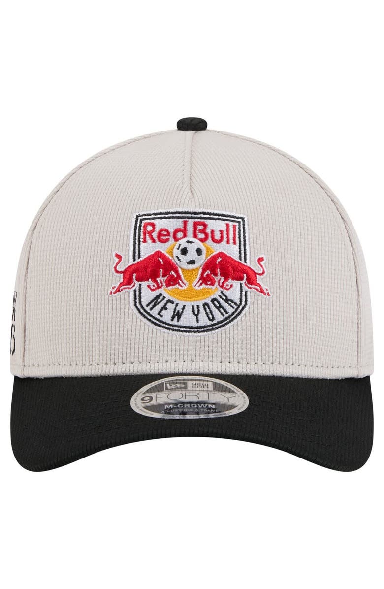 New Era Men's New Era Gray New York Red Bulls 2025 Jersey Hook 9FORTY M-Crown Adjustable Hat, Alternate, color, 