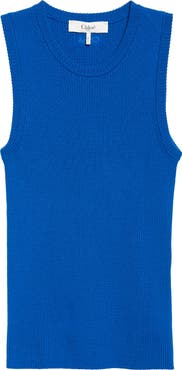 Chloé Wool Rib Sleeveless Sweater