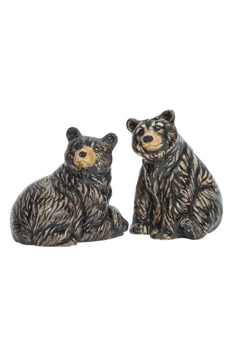 Clever Creatures Black Bear Salt and Pepper Shakers