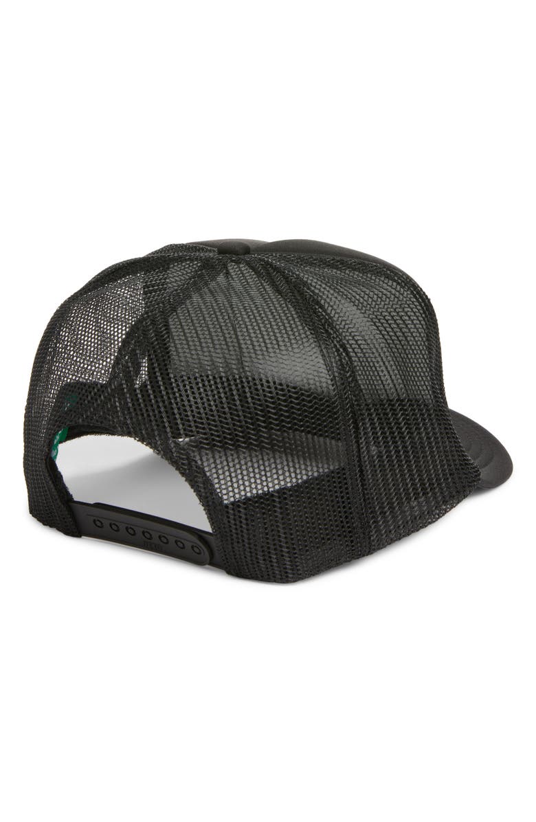 Friday Feelin’ Life Patch Trucker Hat, Alternate, color, Black