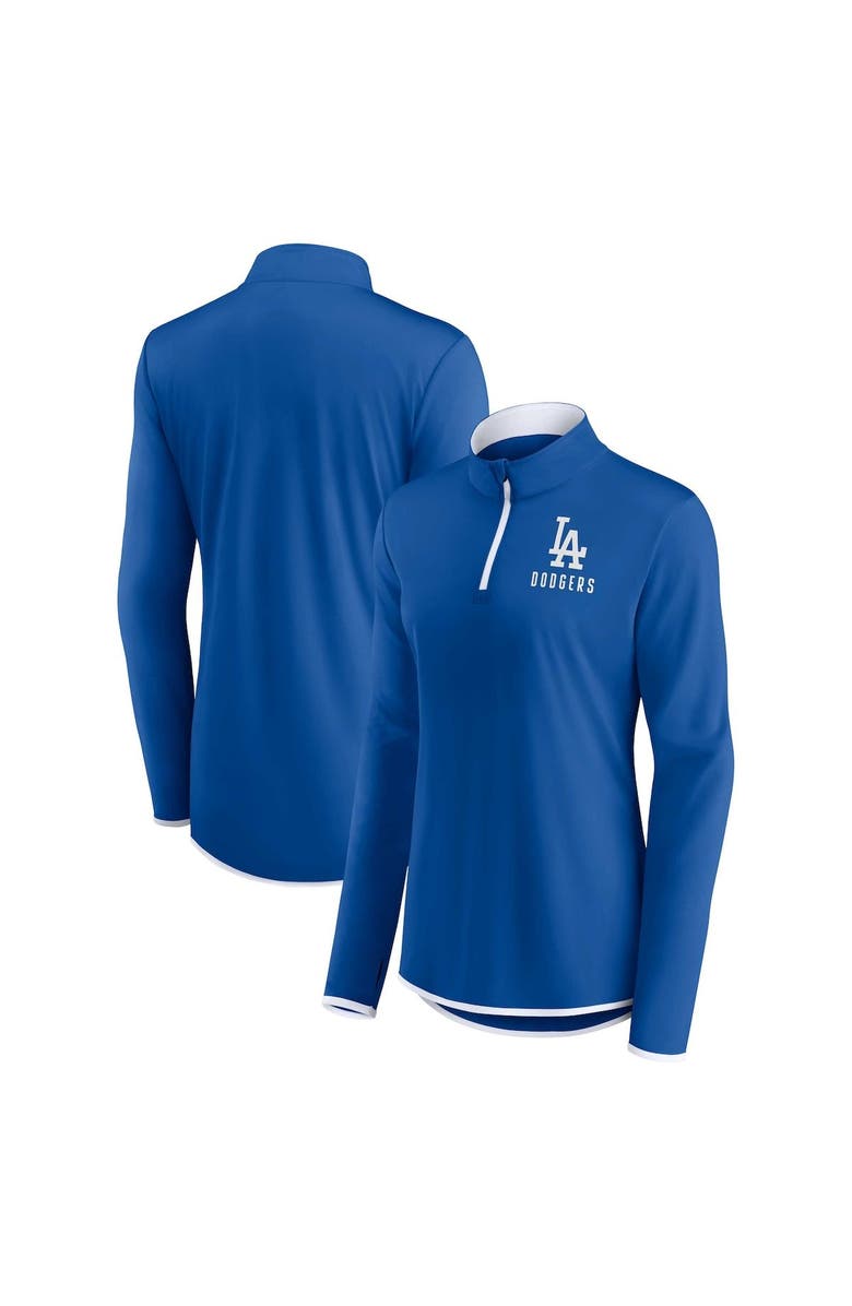 FANATICS Women's Fanatics Branded Royal Los Angeles Dodgers Worth The Drive Quarter-Zip Jacket, Main, color, 