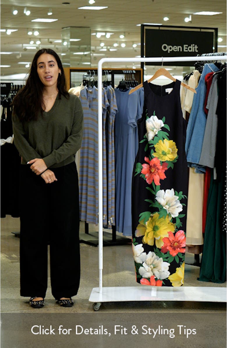 Floral Satin Gown, sales video thumbnail