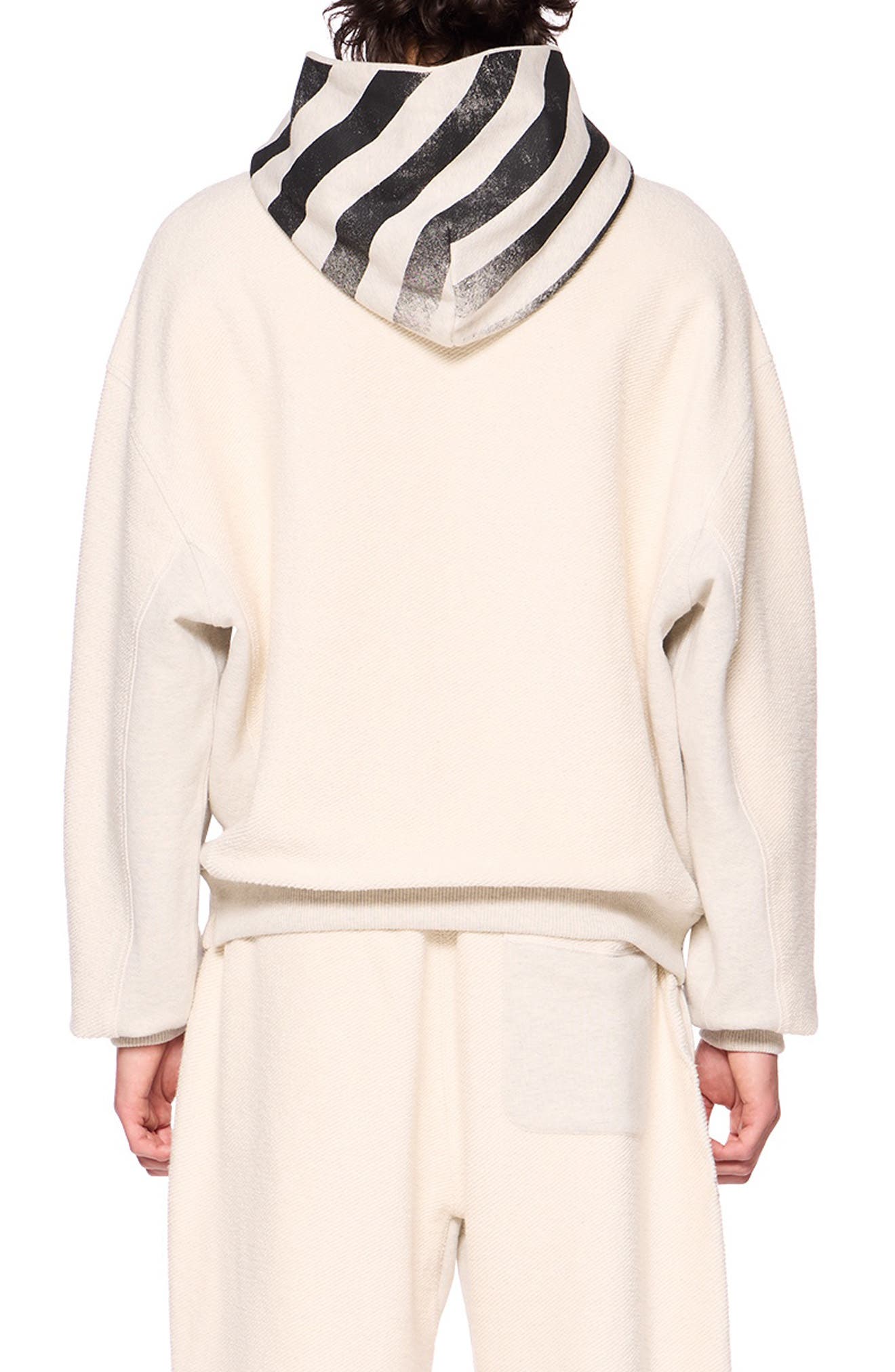 L/AB C/O OFF-WHITE Diagonal Stripe Hoodie (Men) | Nordstrom