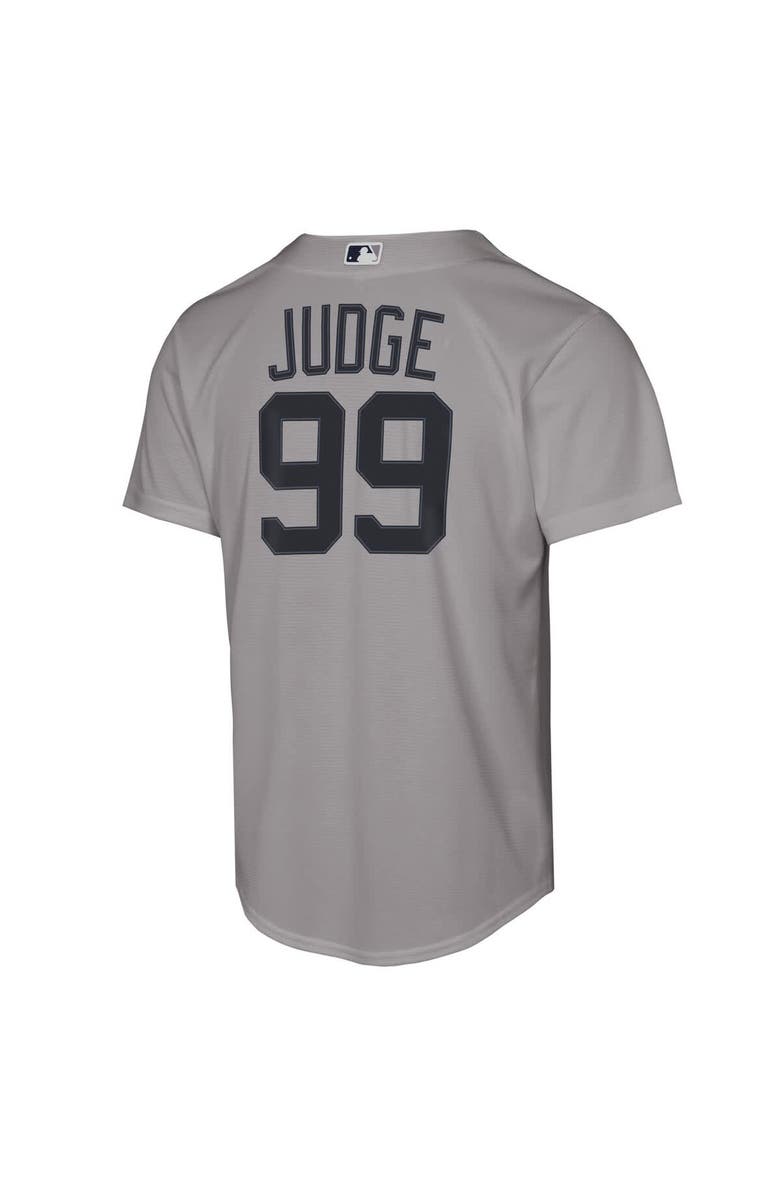 Nike Youth Nike Aaron Judge Gray New York Yankees Road Replica Jersey, Alternate, color, Gray