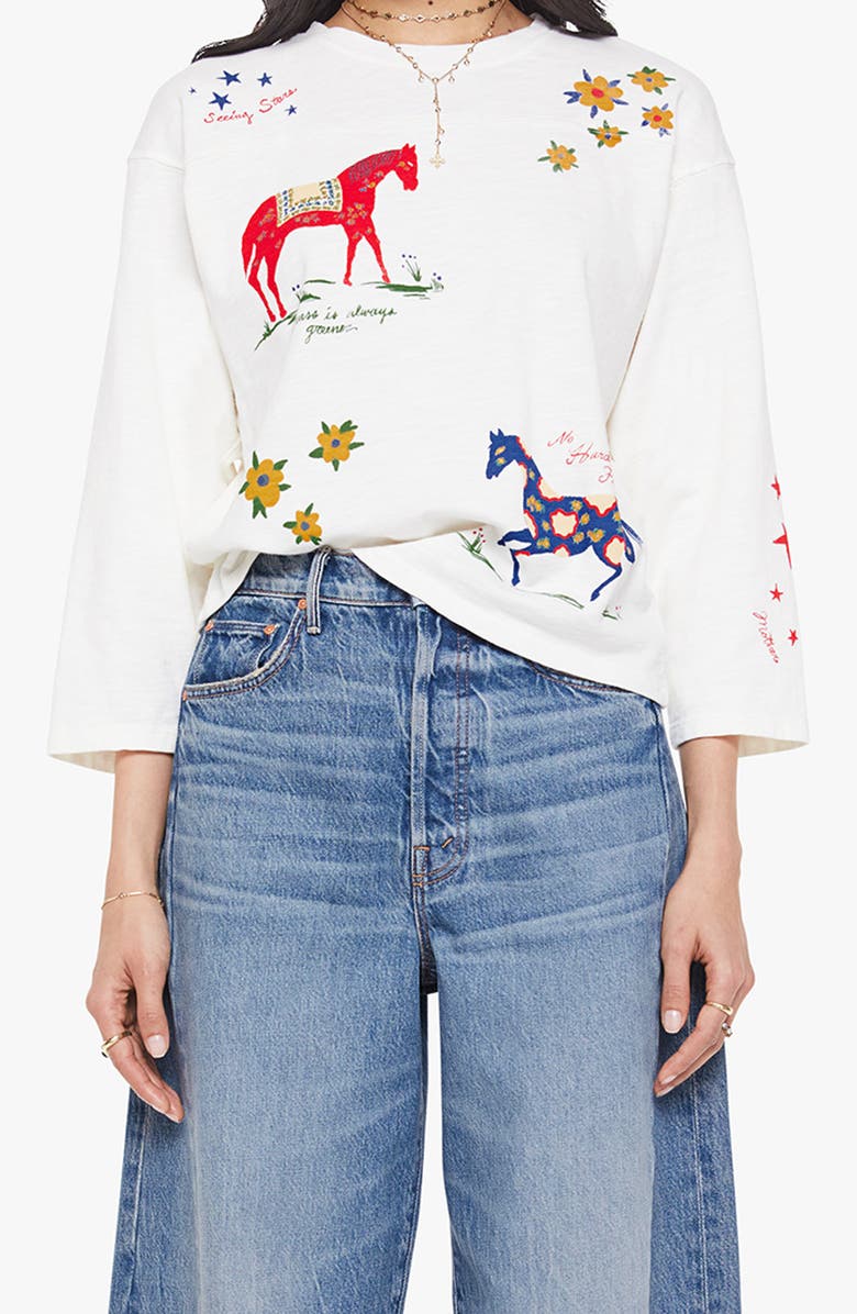 MOTHER The Footballer Long Sleeve T-Shirt, Main, color, Whenever