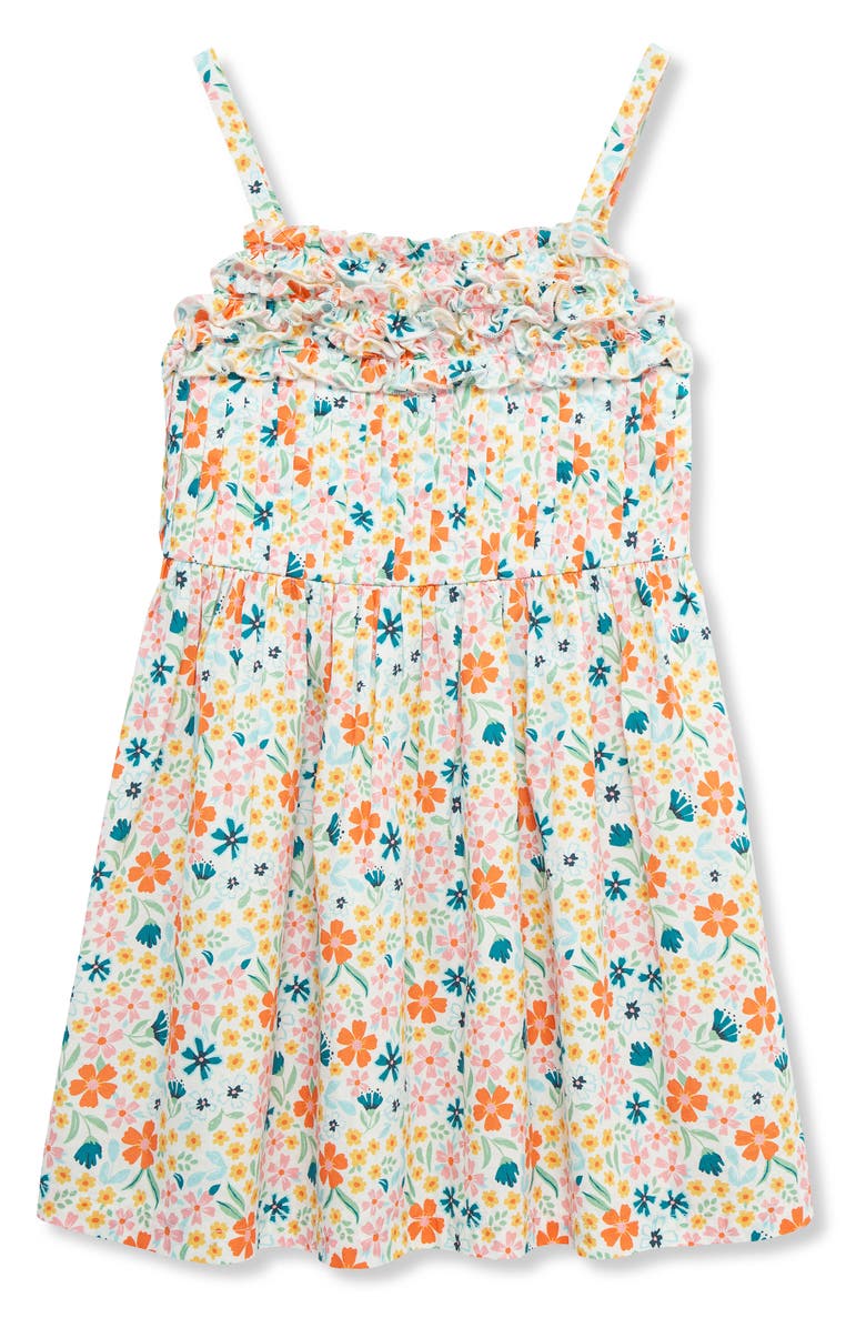 Peek Aren't You Curious Kids' Floral Pleated Dress, Main, color,