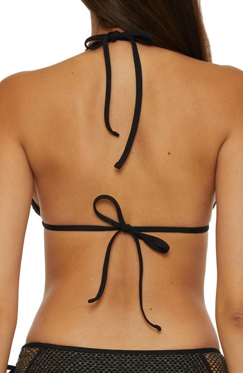 Becca Network Triangle Bikini Top In Black