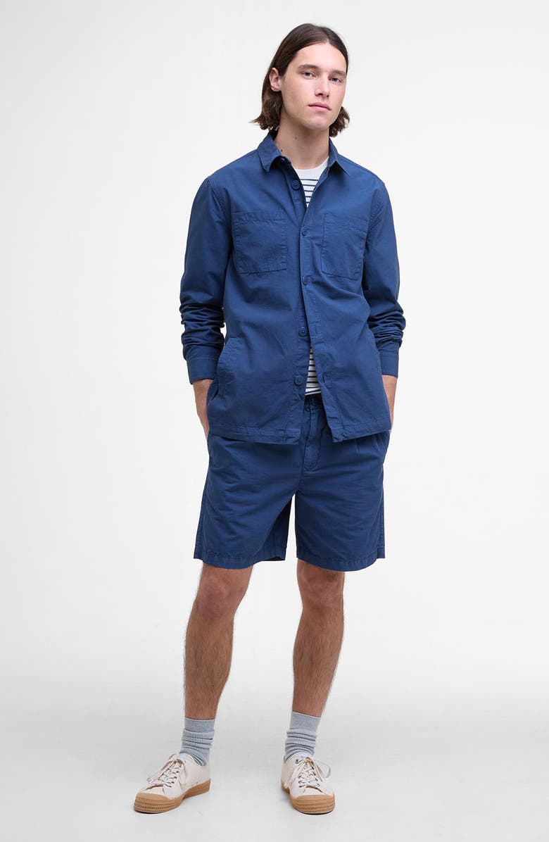 Barbour Rickfell Cotton Ripstop Button-Up Overshirt, Alternate, color, Dark Denim