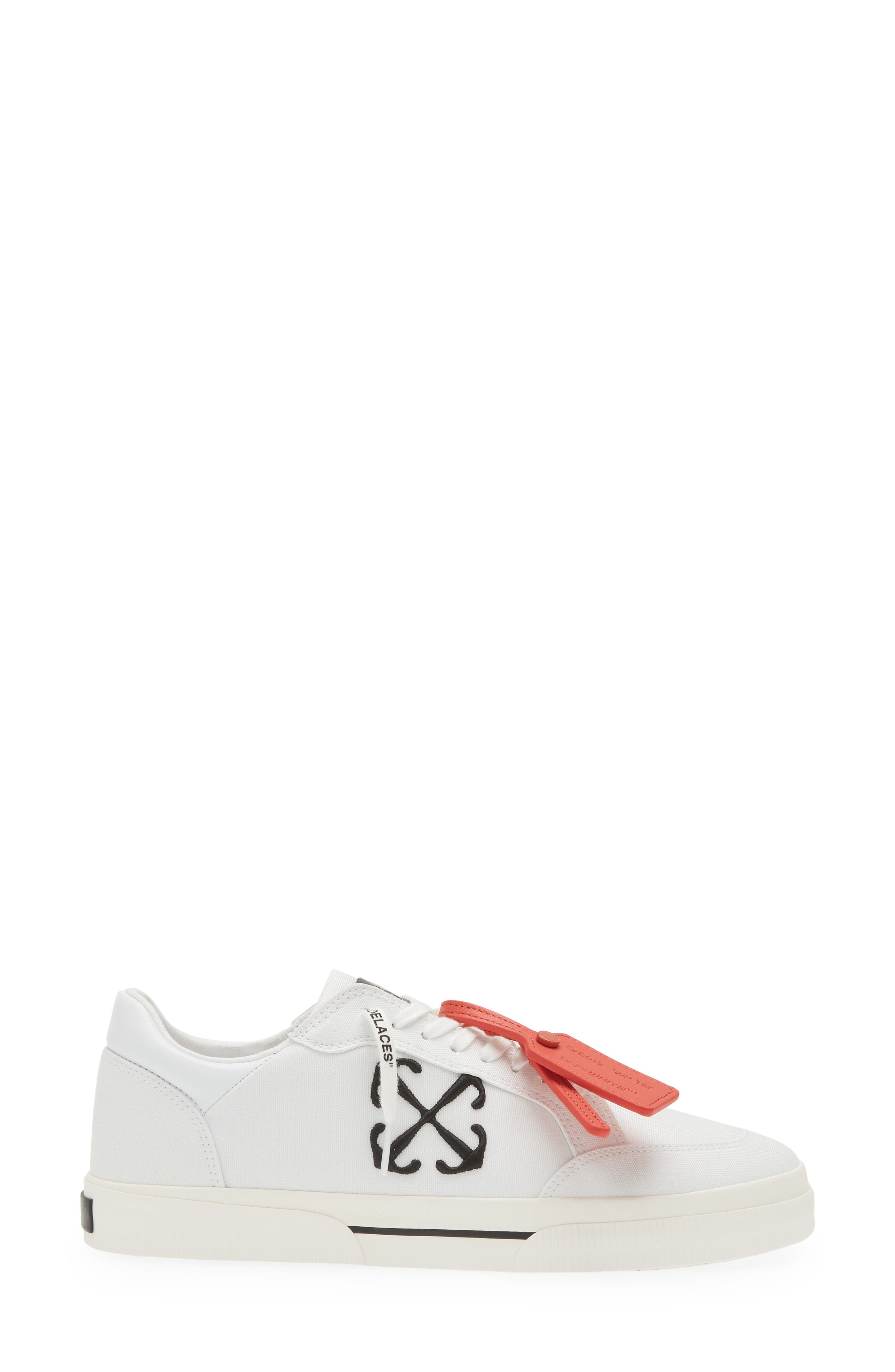 Off-White New Low Sneaker, Alternate, color, White Black